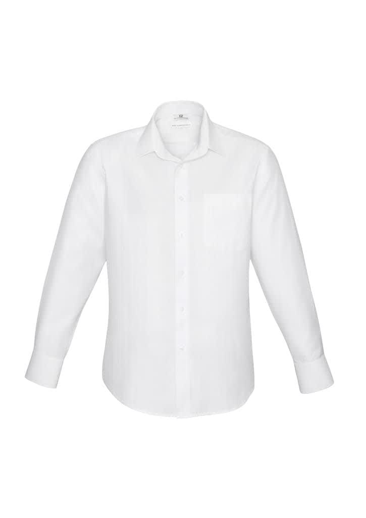 Mens Preston Long Sleeve Shirt - S312ML Image White