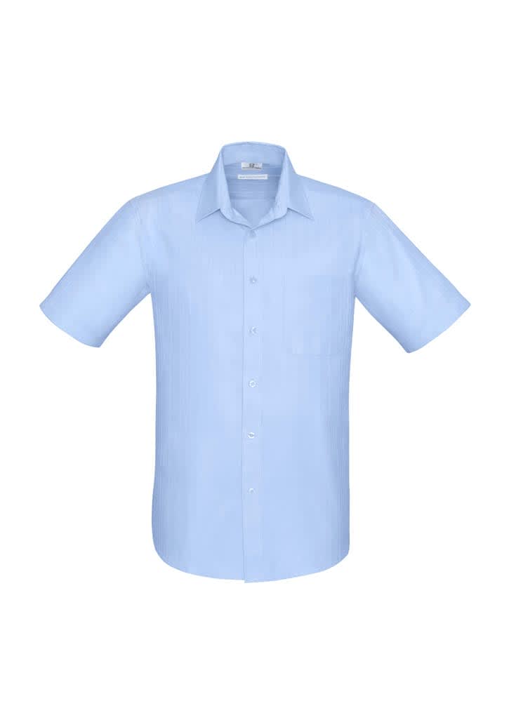 Mens Preston Short Sleeve Shirt - S312MS Image Blue