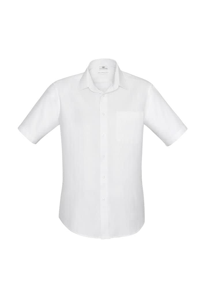 Mens Preston Short Sleeve Shirt - S312MS Image White