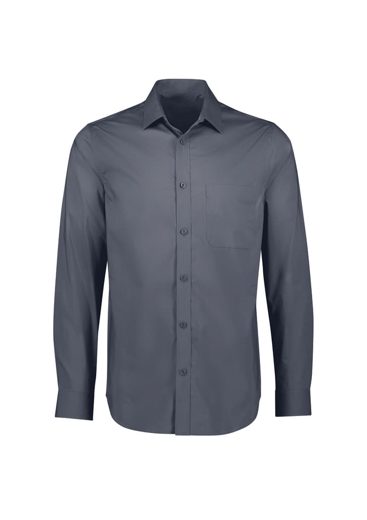 Mens Mason Classic Long Sleeve Shirt - S334ML Image Slate