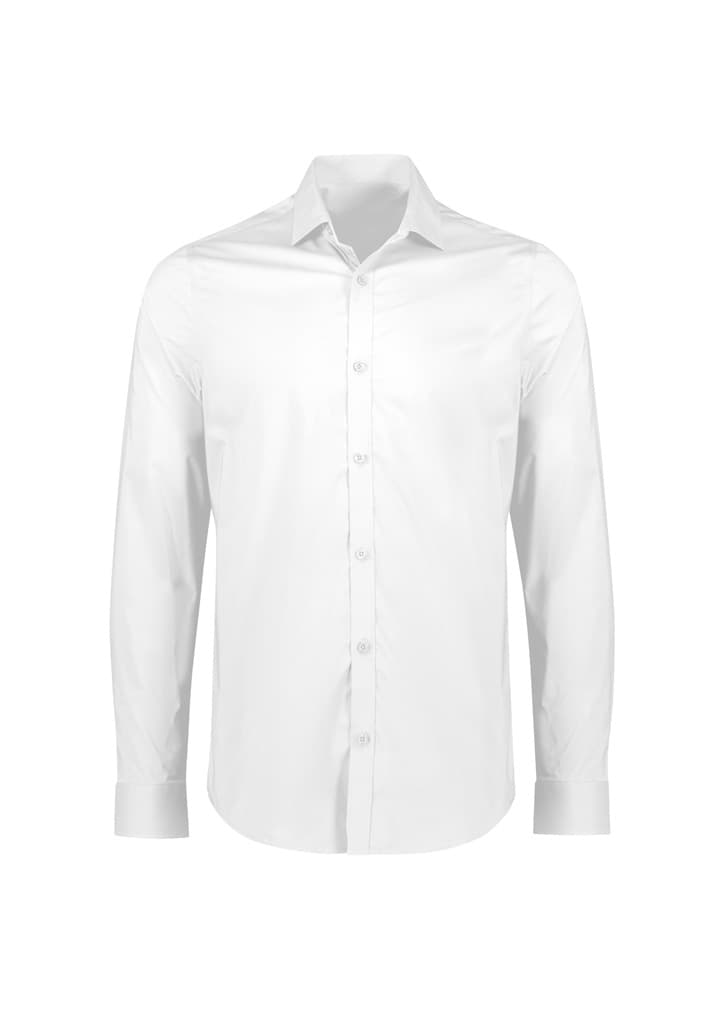 Mens Mason Tailored Long Sleeve Shirt - S335ML Image White