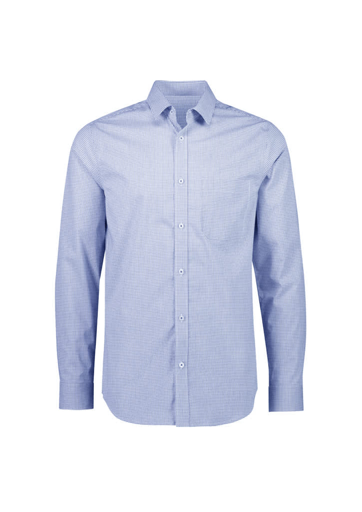 Mens Bristol Classic Long Sleeve Shirt - S338ML Image White/Navy