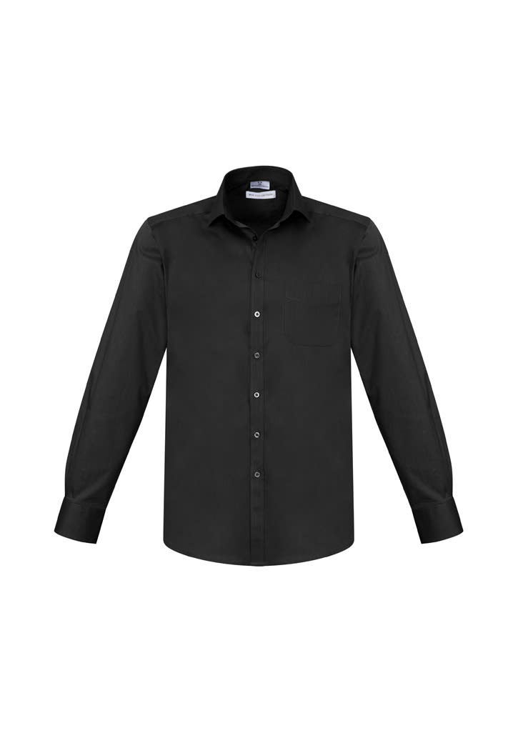 Mens Monaco Long Sleeve Shirt - S770ML Image Black