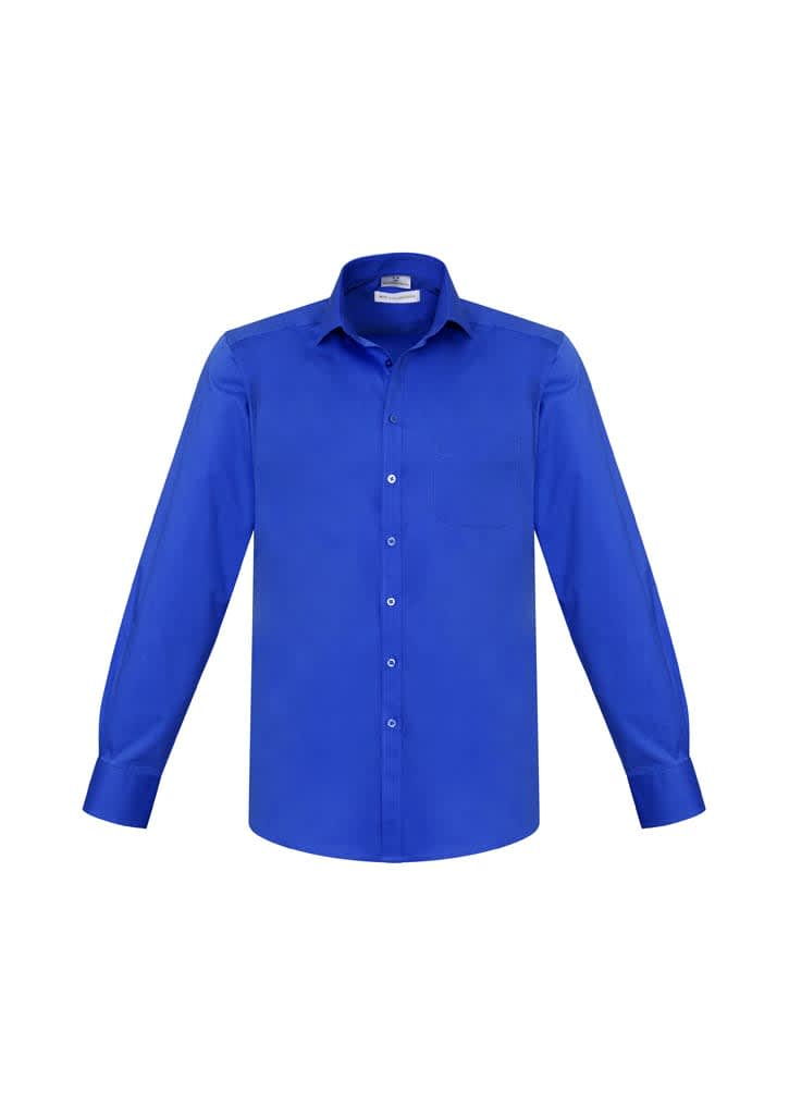 Mens Monaco Long Sleeve Shirt - S770ML Image Electric Blue