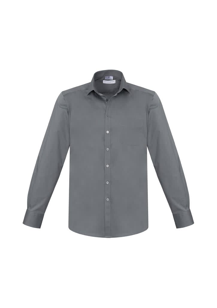 Mens Monaco Long Sleeve Shirt - S770ML Image Platinum