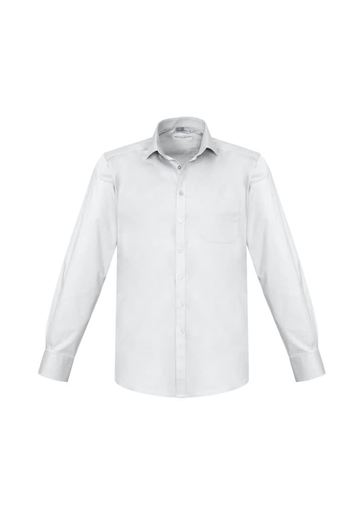 Mens Monaco Long Sleeve Shirt - S770ML Image White
