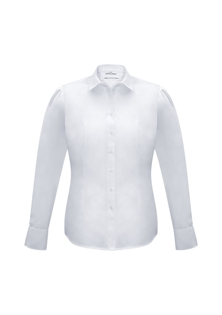 Womens Euro Long Sleeve Shirt - S812LL Image White