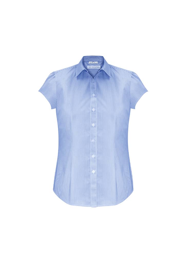 Womens Euro Short Sleeve Shirt - S812LS Image Blue