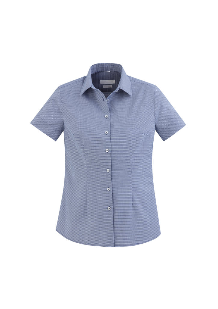 Womens Jagger Short Sleeve Shirt - S910LS Image French Blue
