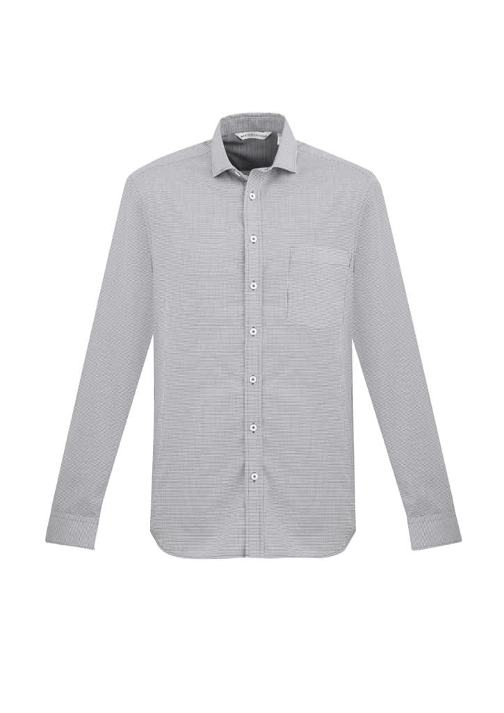 Mens Jagger Long Sleeve Shirt - S910ML Image Silver