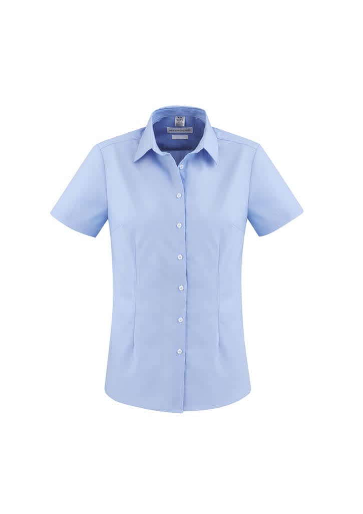 Womens Regent Short Sleeve Shirt - S912LS Image Blue