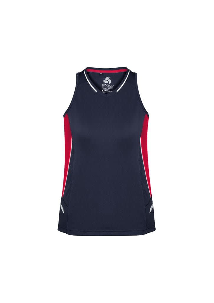 Womens Renegade Singlet - SG702L Image Navy/Red/Silver