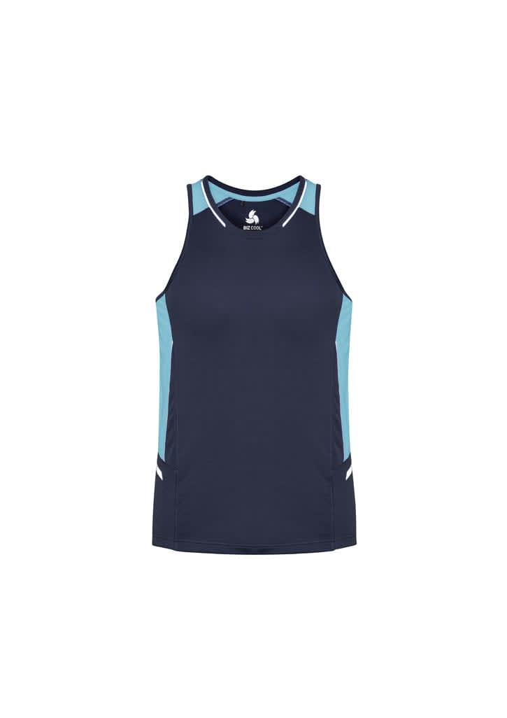 Mens Renegade Singlet - SG702M Image Navy/Sky/Silver