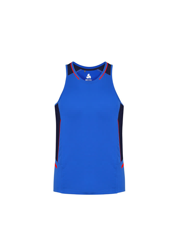 Mens Renegade Singlet - SG702M Image Royal/Navy/Fluoro Orange