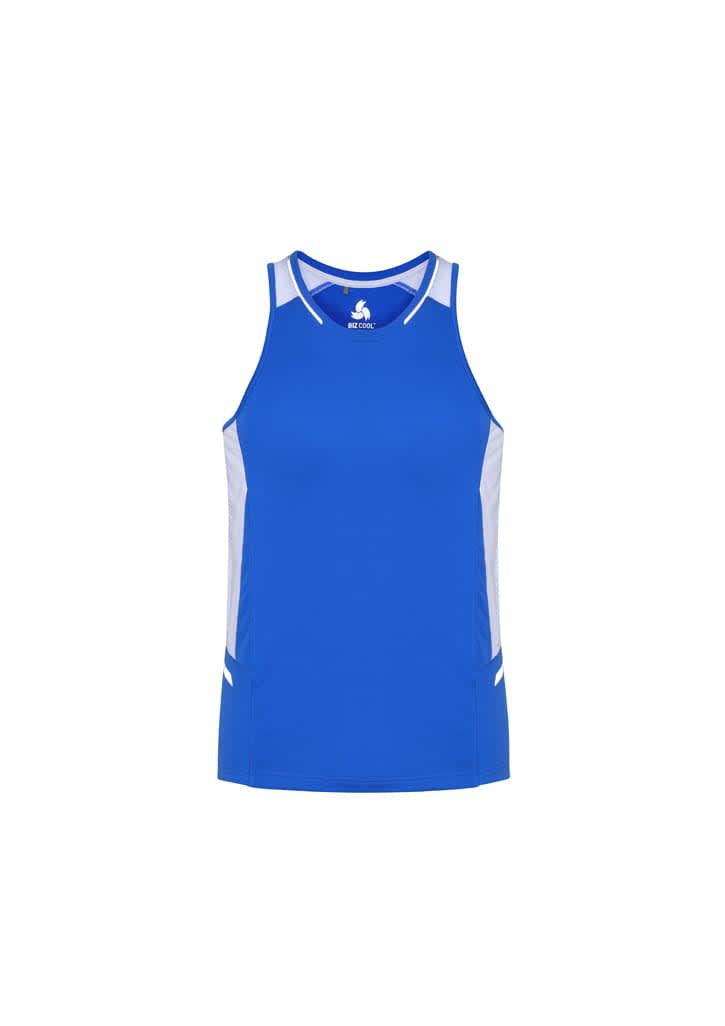 Mens Renegade Singlet - SG702M Image Royal/White/Silver