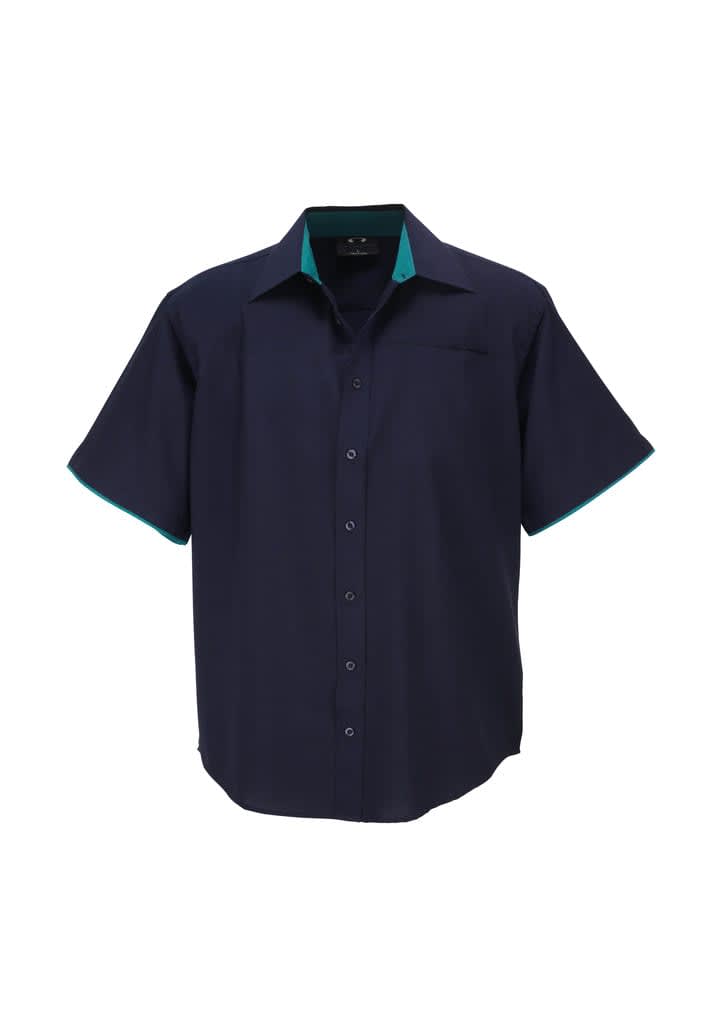 Mens Contrast Oasis Short Sleeve Shirt | Withers & Co | Promotional Products NZ