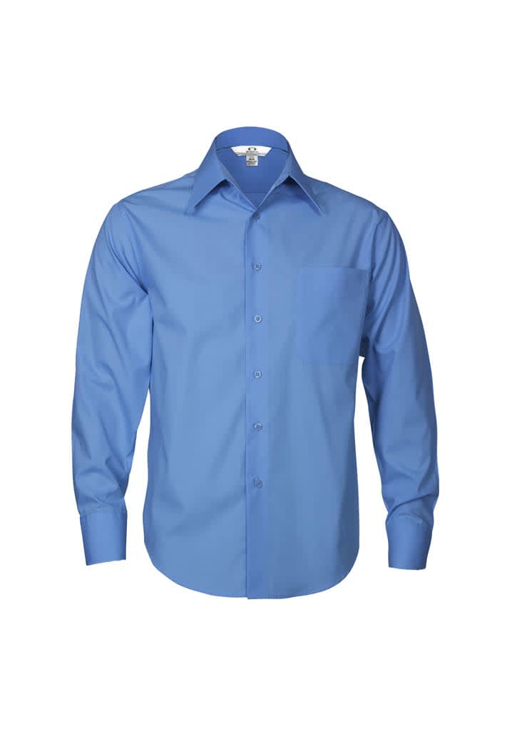 Mens Metro Long Sleeve Shirt - SH714 Image Mid Blue