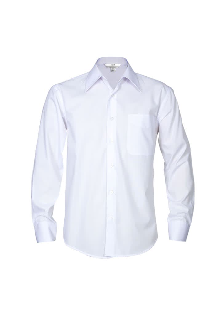 Mens Metro Long Sleeve Shirt - SH714 Image White
