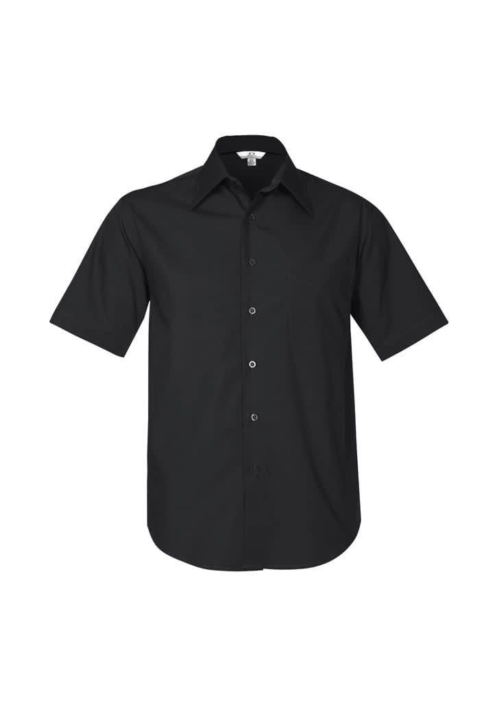 Mens Metro Short Sleeve Shirt - SH715 Image Black