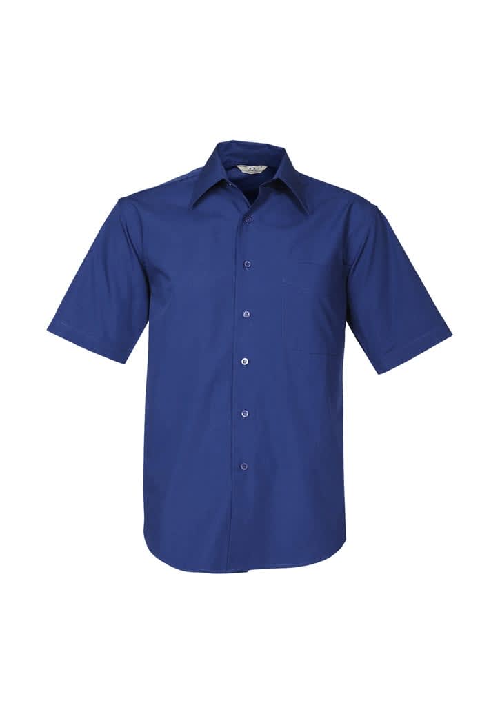 Mens Metro Short Sleeve Shirt - SH715 Image Royal