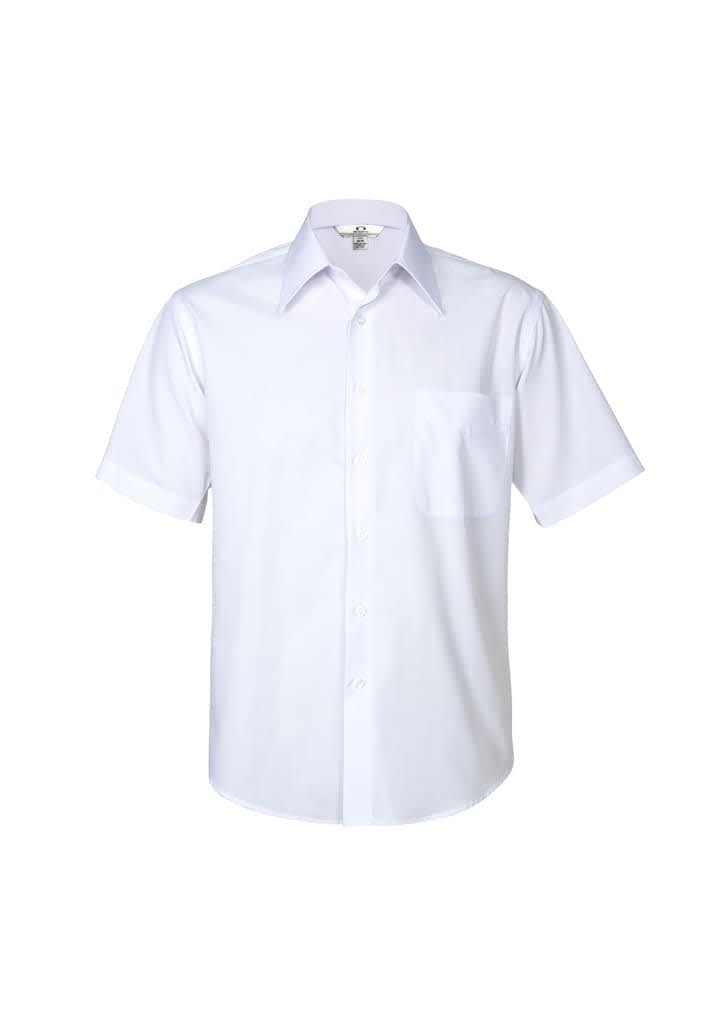 Mens Metro Short Sleeve Shirt - SH715 Image White