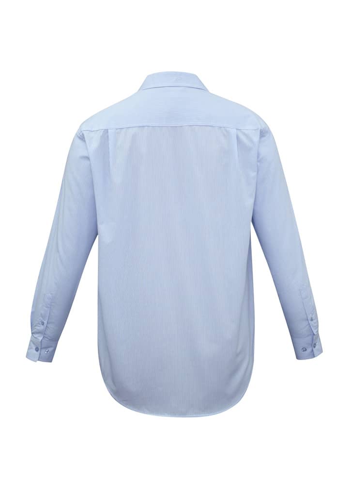 Mens Micro Check Long Sleeve Shirt - SH816 Image 
