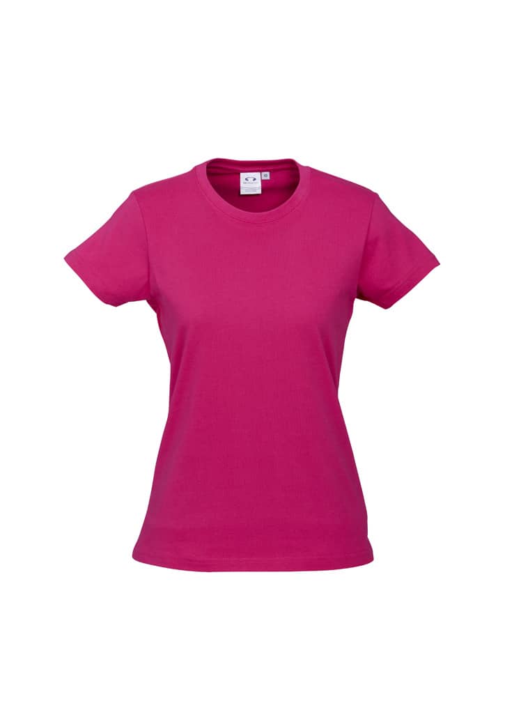 Womens Ice Short Sleeve Tee - T10022 Image Fuchsia