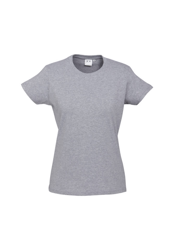 Womens Ice Short Sleeve Tee - T10022 Image Grey Marle