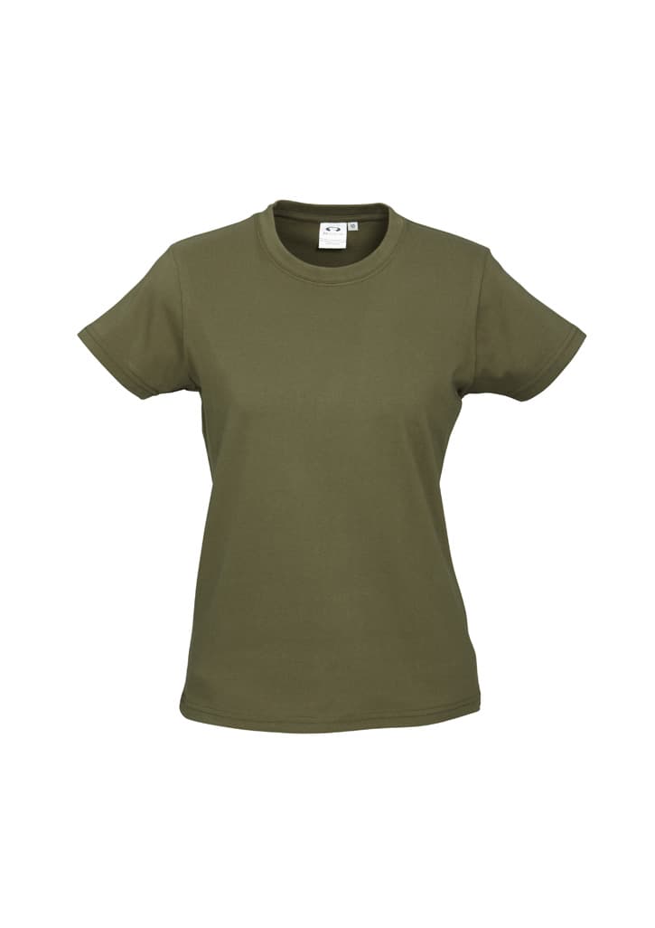 Womens Ice Short Sleeve Tee - T10022 Image Khaki