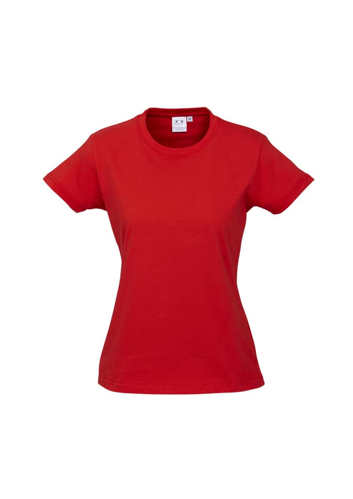 Womens Ice Short Sleeve Tee - T10022 Image Red