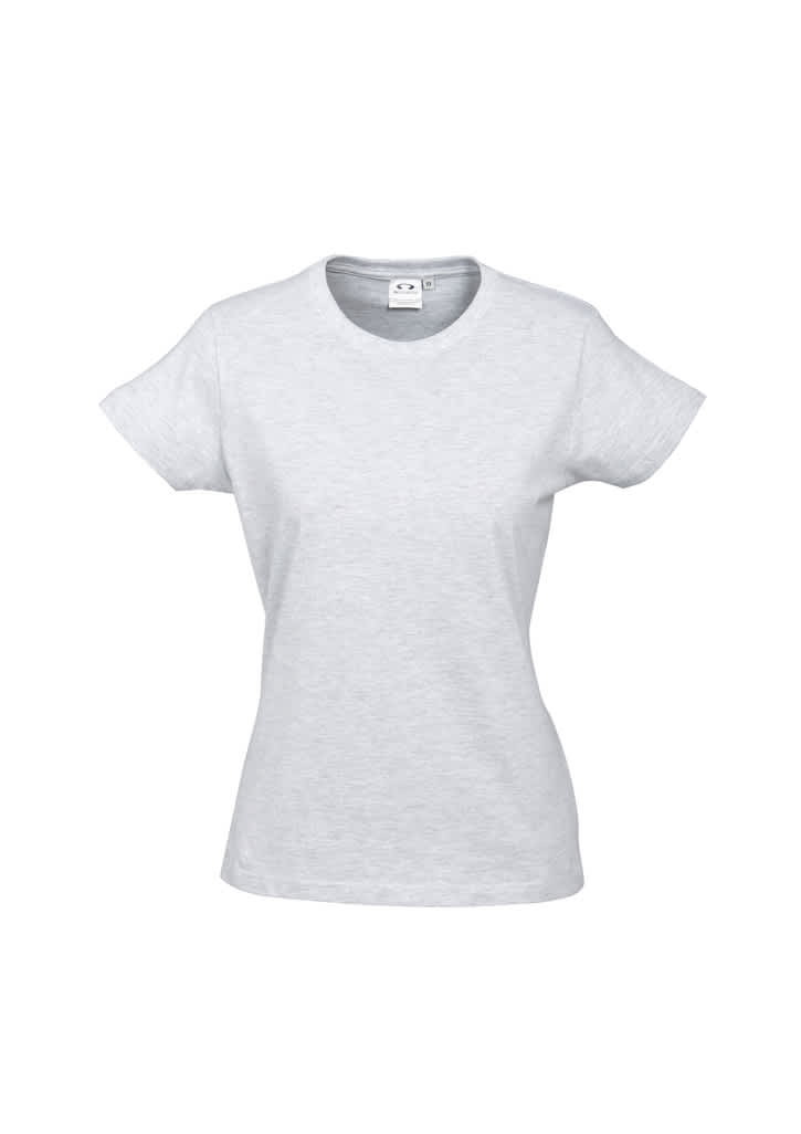 Womens Ice Short Sleeve Tee - T10022 Image Snow Marle