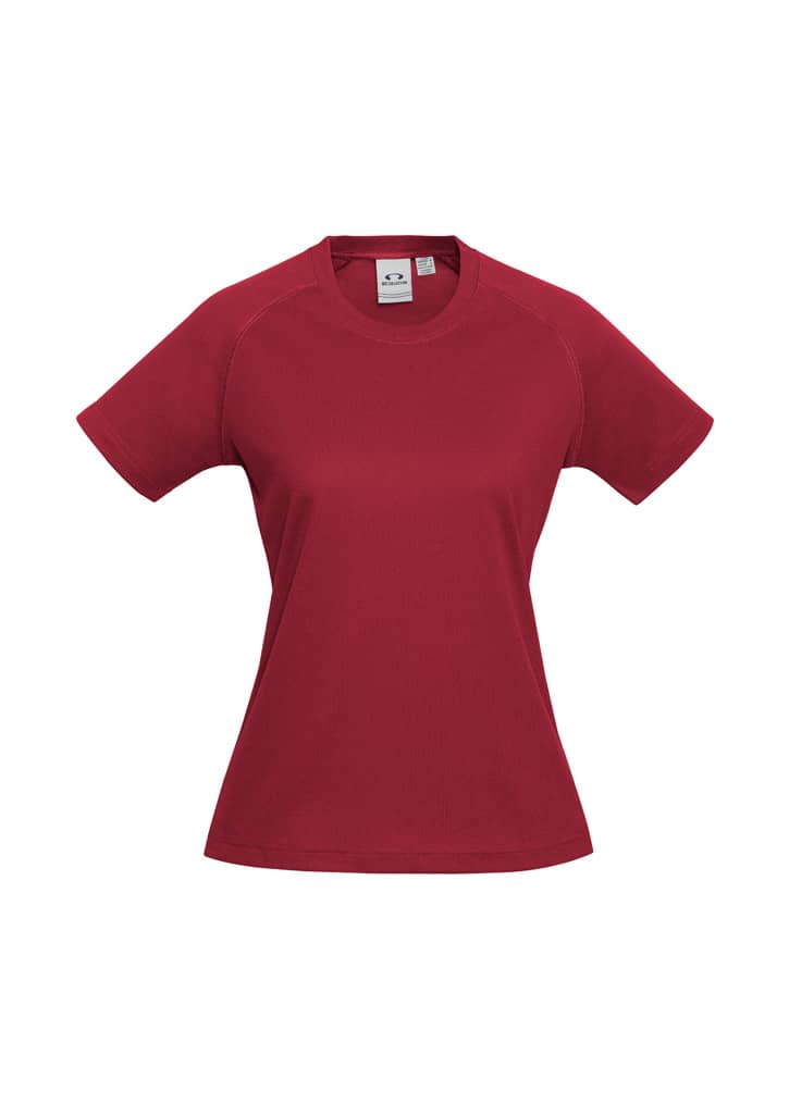 Womens Sprint Short Sleeve Tee - T301LS Image Red