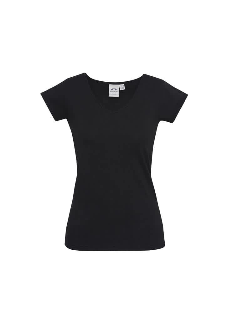 Womens Viva Short Sleeve Tee - T403L Image Black