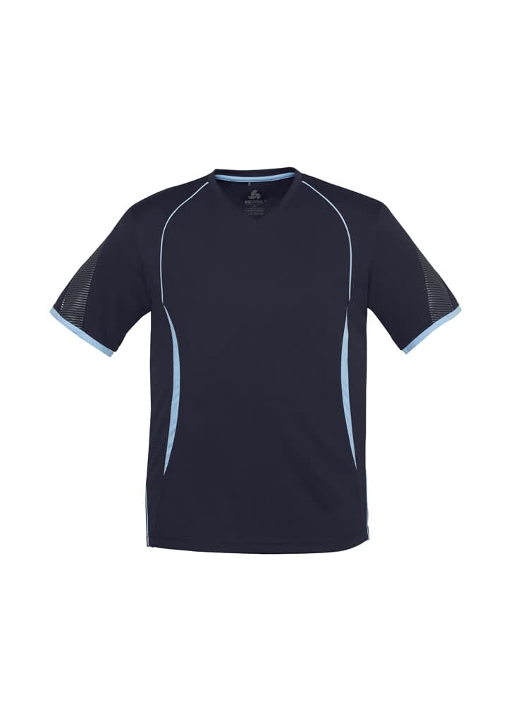 Kids Razor Short Sleeve Tee - T406KS Image Navy/Sky