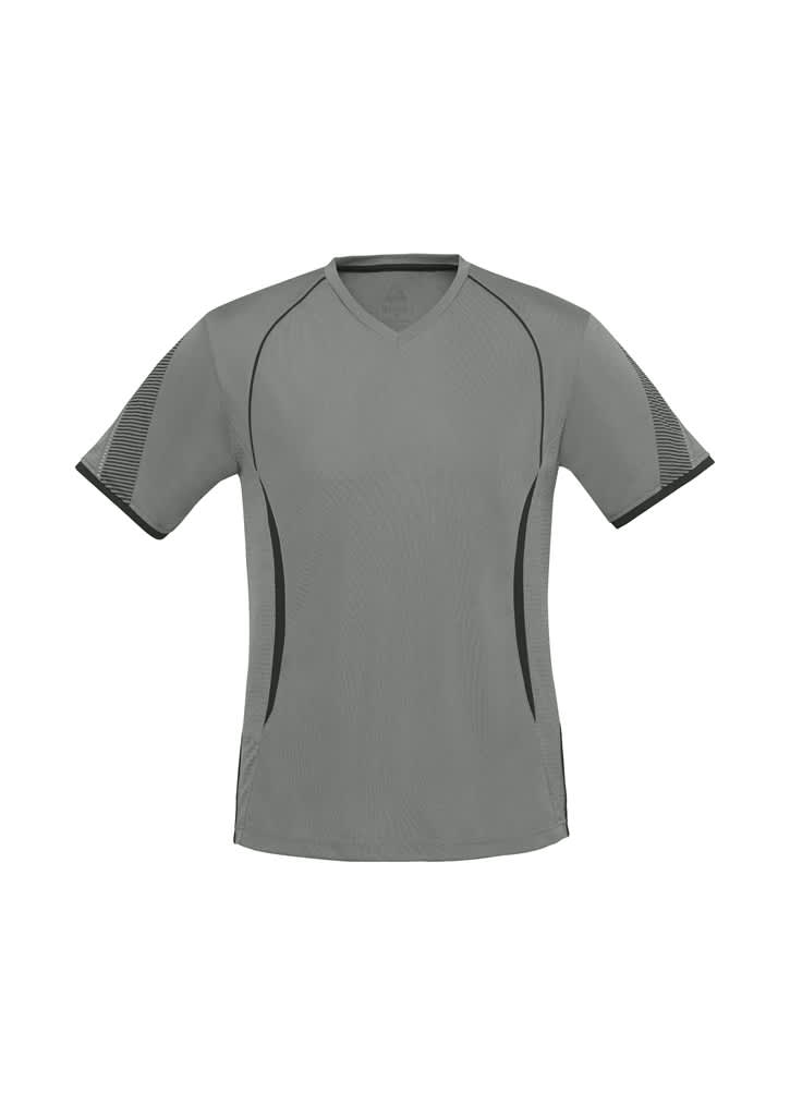 Mens Razor Short Sleeve Tee - T406MS Image Ash/Black