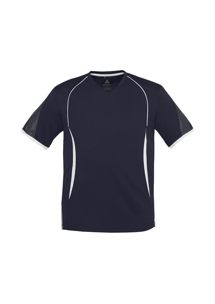 Mens Razor Short Sleeve Tee - T406MS Image Navy/White