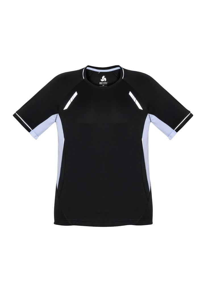 Mens Renegade Short Sleeve Tee - T701MS Image Black/White/Silver