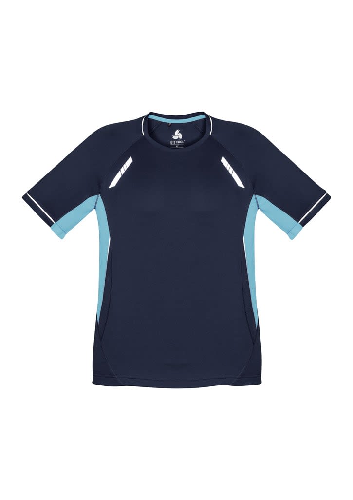 Mens Renegade Short Sleeve Tee - T701MS Image Navy/Sky/Silver