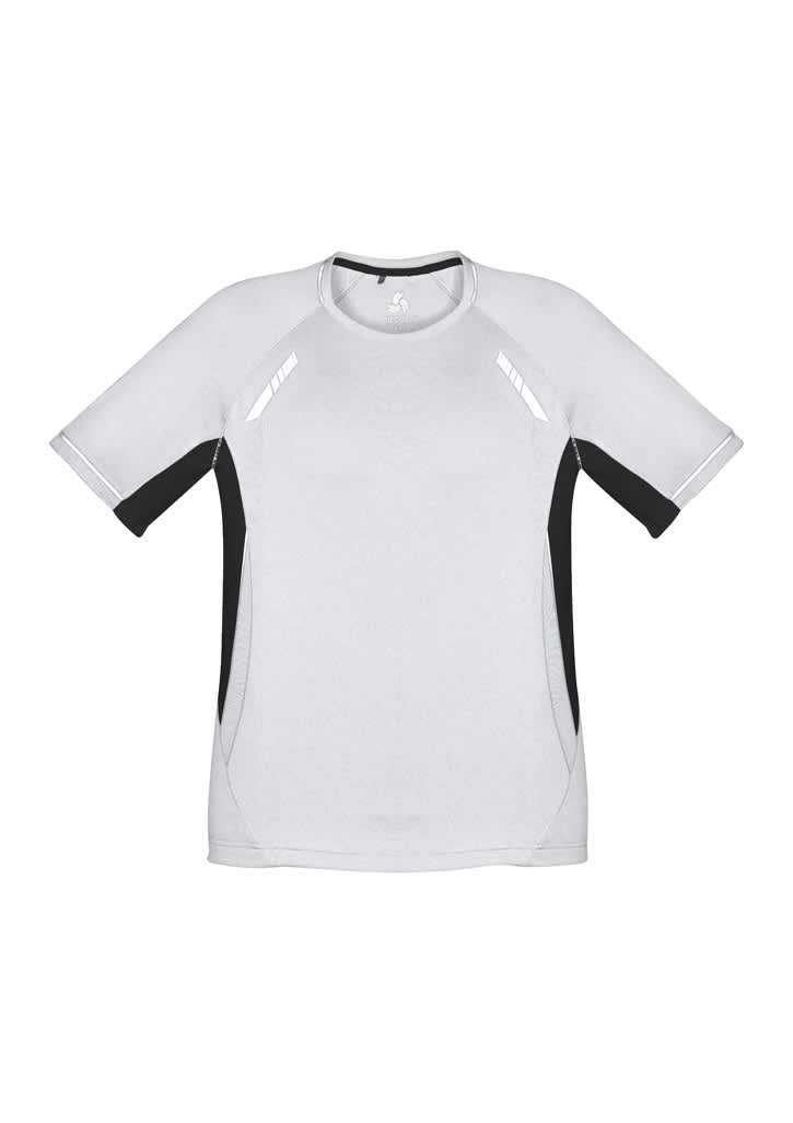 Mens Renegade Short Sleeve Tee - T701MS Image White/Black/Silver