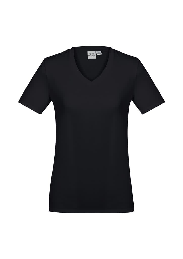 Womens Aero Short Sleeve Tee - T800LS Image Solid Black