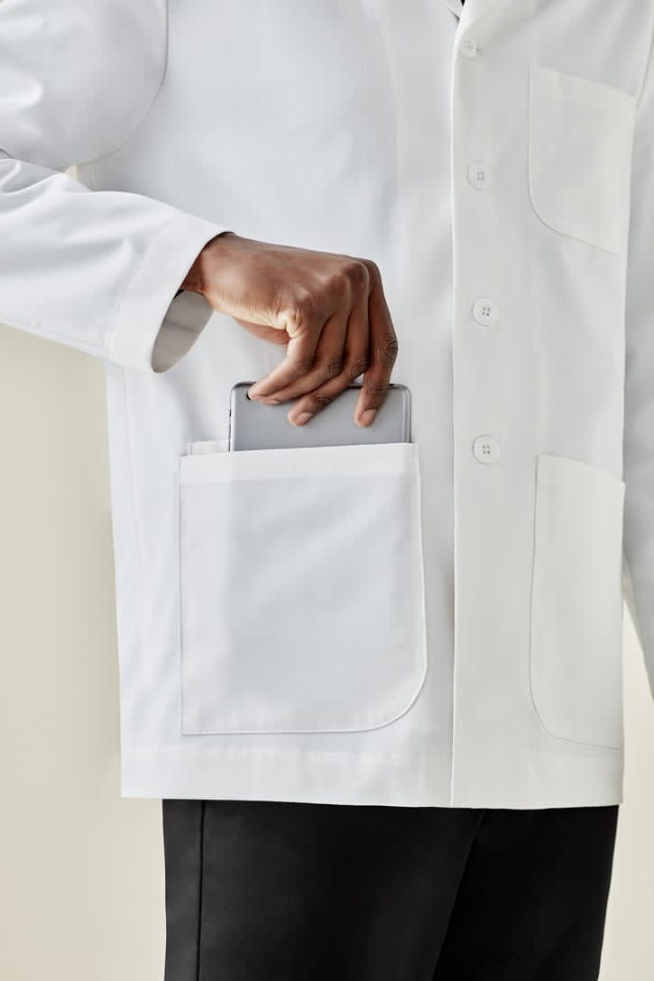 Hope Mens Cropped Lab Coat - Modern Promotions