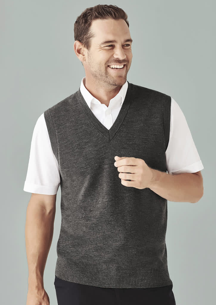 Milano Mens Vest - WV619M Image Charcoal