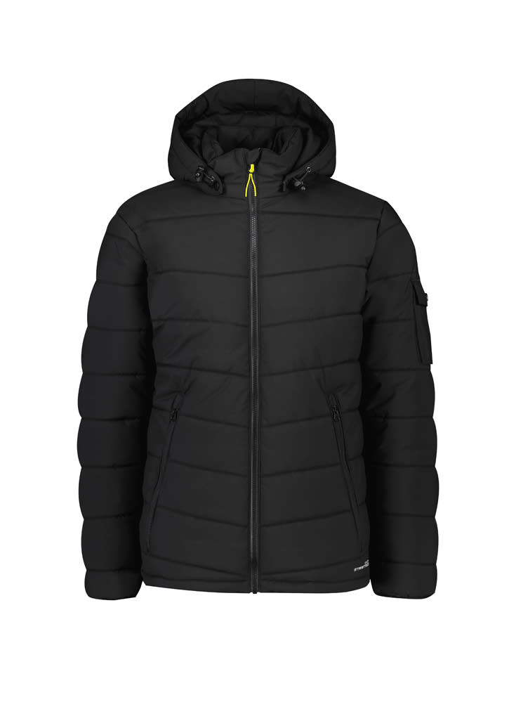 Unisex Streetworx Hooded Puffer Jacket - ZJ240 Image Black