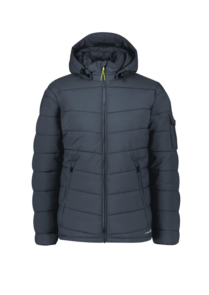 Unisex Streetworx Hooded Puffer Jacket - ZJ240 Image Charcoal Blue