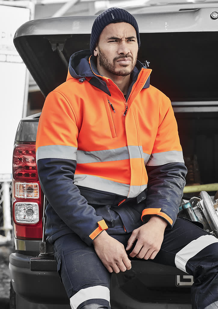 Unisex Hi Vis Antarctic Softshell Taped Jacket | Hi Vis Jacket NZ | Hi Vis Clothing NZ