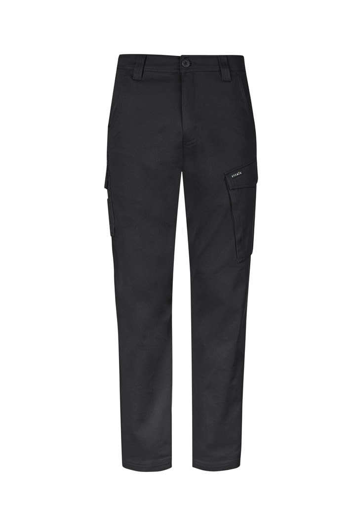 Mens Essential Basic Stretch Cargo Pant - ZP230 Image Black
