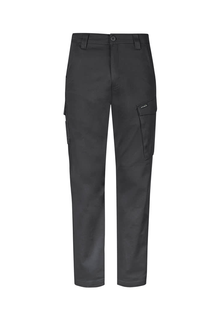 Mens Essential Basic Stretch Cargo Pant - ZP230 Image Charcoal