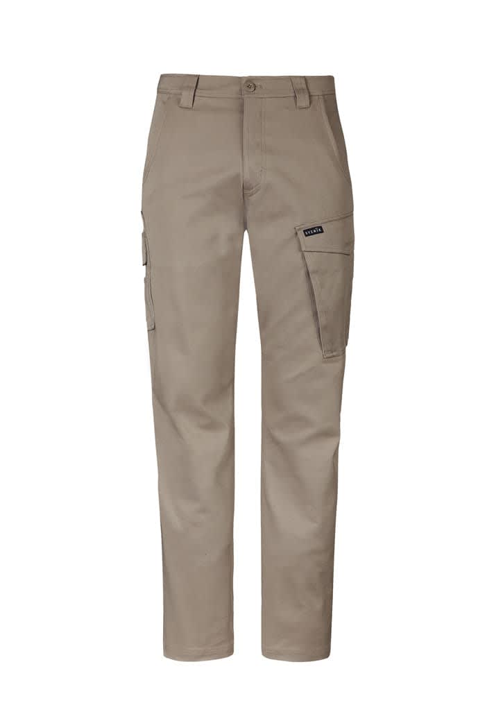 Mens Essential Basic Stretch Cargo Pant - ZP230 Image Khaki