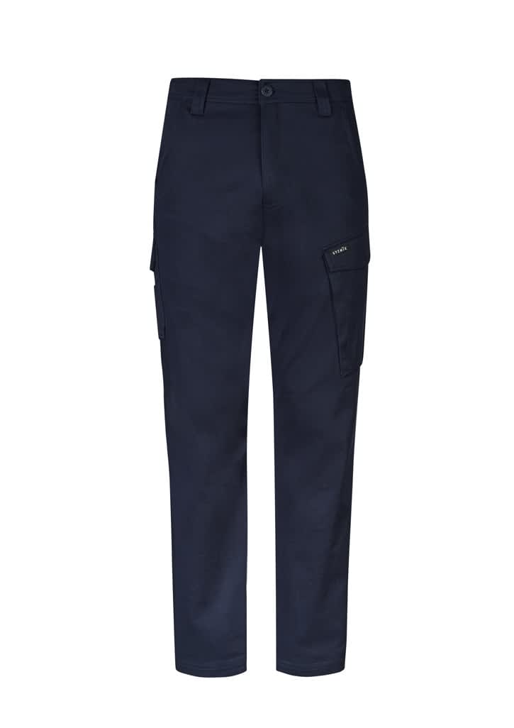 Mens Essential Basic Stretch Cargo Pant - ZP230 Image Navy