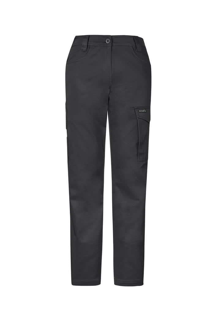 Womens Essential Basic Stretch Cargo Pant - ZP730 Image Charcoal